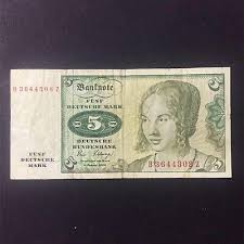 GERMANY 5 MARK 1980 BANKNOTE | eBay