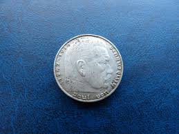 Germany 1939 silver coin 2 Reichsmark mark J Hamburg with ...