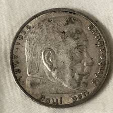 1936-A German 5 Mark Hindenburg Silver B12 | eBay