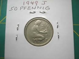 1949 J & 1950 F 50 PFENNIG 2 NICE COINS TO ADD TO YOUR ...