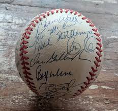 Autographed 1993 NY Mets Team Ball 32 Signatures JSA ...
