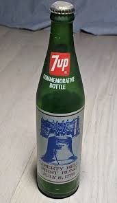1976 7up Commemorative Soda Bottle Vintage BICENTENNIAL 1776-1976 Liberty Bell | eBay