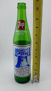 1975 7UP BOTTLE VINTAGE BICENTENNIAL-RARE! 1776-1976-LIBERTY BELL-COMMEMORATIVE | eBay