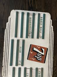 1940s Masonite 7Up Menu Board Soda Fountain Sign advertising | eBay