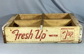 VINTAGE "FRESH UP" 7Up Crate Case Plastic Coated Cardboard Union Camp Michigan $110.24 - PicClick CA