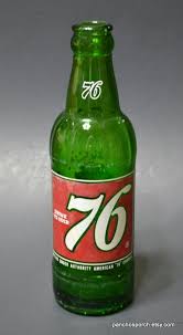 Vintage 76 Soda Bottle: 7oz ACL Green Glass, Collectible ...