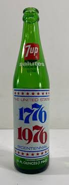 1975 7UP BOTTLE VINTAGE BICENTENNIAL-RARE! 1776-1976-LIBERTY ...