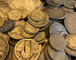 Monedas de plata estadounidenses al 90 %. Plata de ...