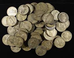 Sold at Auction: (50) WAR NICKELS