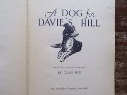 A Dog for Davie's Hill by Clare Bice 1957 - Etsy