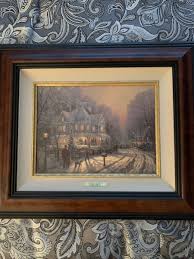 Thomas Kinkade signed A Holiday Gathering framed 624/2450 GP ...