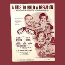 A Kiss to Build a Dream On 1951 Sheet Music The Strip Louis ...