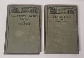 Standard English Classics A Midsummer-Night's Dream + Macbeth 1908 | eBay