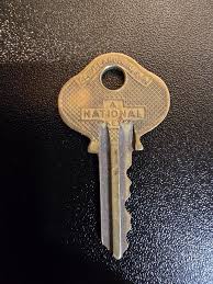 A National Key Cleveland O USA Brass S4 Key Uncleaned As ...