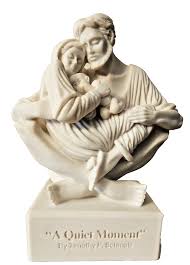 A Quiet Moment Holy Family White Resin Stone Statue by ...