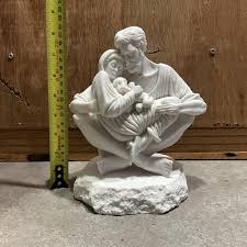 Vintage Holy Family Statue: Timothy P. Schmalz Resin Nativity ...