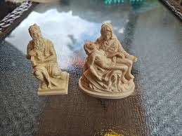 VINTAGE ALABASTER RESIN Bianchi Gino Ruggeri Italy Madonna ...