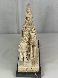 Roman Soldier On Chariot With Horses Beautiful Sculpture on ...
