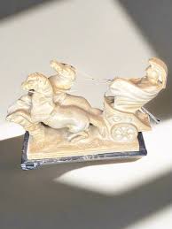 Roman Chariot A. Santini Gladiator Sculpture Statue Italian ...