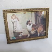 Picture Special Pleaders Girl and Collie in Corner Vintage 5 ...