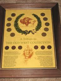 THE OLD WEST FRAMED INDIAN HEAD PENNIES AND ...