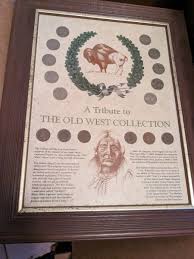 THE OLD WEST FRAMED INDIAN HEAD PENNIES AND ...