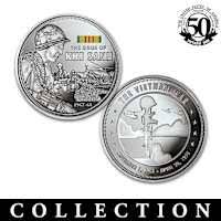 The Vietnam War Battles 99.9% Silver-Plated Proof Coin ...