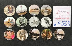 AAFES POGS, 8th Series/Printing, 13 POGS,COMPLETE 25¢ set ...