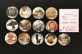 AAFES POGS, 9th Series/Printing, 13 POG, COMPLETE 25¢ set ...