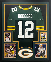 Aaron Rodgers Framed Signed Jersey Fanatics Autographed ...