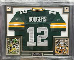 Aaron Rodgers Signed Green Packers Pro Authentic Jersey ...