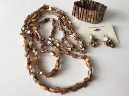 Beautiful Vintage Abalone Shell Necklace Earrings Bracelet ...