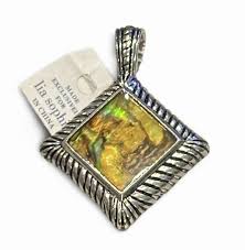 Lia Sophia Aura Abalone Center Stone Matte Silver Tone ...