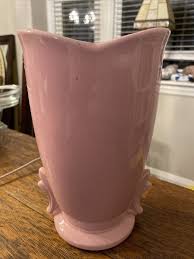 Mccoy Pottery Vase/pink/Art Deco /9 inches ￼ | eBay