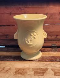 Pastel Yellow Nautical Anchor Vase Robinson Ransbottom RRP Pottery Roseville Ohio Vintage - Etsy Canada