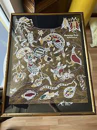 Australian Fabric Animal Colorful Poster.Churinga Design.Made in Australia!   | eBay