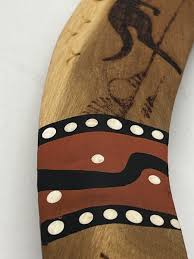 Australian Boomerang Wooden Hand Painted Lah'e Lah'e Tribe ...