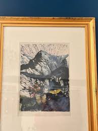 After Salvador Dali, Alpes, 1969, Lithograph, 1960s, Framed ...