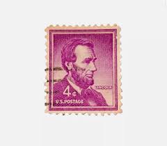 Abraham Lincoln 4 cent Stamp purple very | Mercari