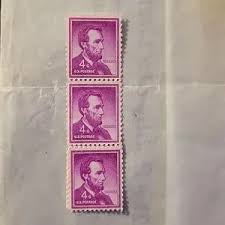 U.S. postage | Art | Rare Abraham Lincoln 4c Stamps 3 | Poshmark