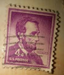 Abraham Lincoln violet 4 Cent Stamp United States Postage! RARE | eBay