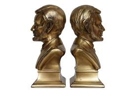 Bust of Lincoln" Bookends by Philadelphia Manufacturing Co ...