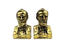 Vintage Abraham Lincoln Bust Bookends