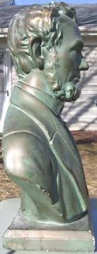 Abraham Lincoln Bust Chalkware Bank Alexander Backer | #138268343