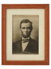 Sold at Auction: VTG PRINT ALEXANDER GARDNER PHOTOGRAPH OF LINCOLN