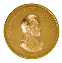 Sold at Auction: Abraham Lincoln 3 Inch Peace Medal