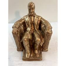 Vintage Seated Abraham Lincoln Chalkware Statue - Etsy