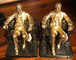 Pair of Abraham Lincoln Bookends/daniel Chester/authentic ...