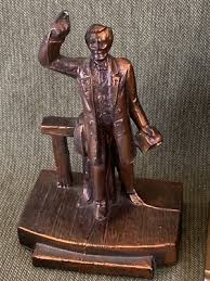 Pot Metal Vintage President Abraham Lincoln BUST (5-1/2") + Figurine (4-1/2") | eBay