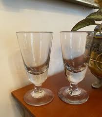 Pair of Antique 19th Century Blown Absinthe Ale Wine Drinking Glasses | eBay